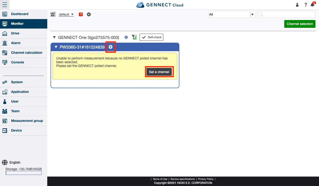选择GENNECT获取数据的通道 | GENNECT Cloud